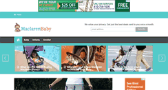 Desktop Screenshot of maclarenbaby.com.au