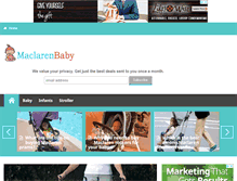 Tablet Screenshot of maclarenbaby.com.au